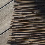 Canisse 1.5x5 m  marron osier pour clôtures et pergolas