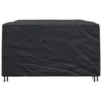 vidaXL Housse pour mobilier d'extérieur Noir 280 x 204 x 106 cm 420D