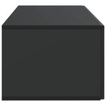 vidaXL Meuble TV mural Noir 78 5 x 41 x 30 cm Bois d'ingénierie