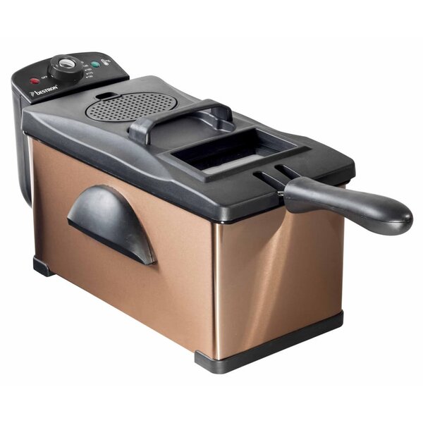 Bestron Friteuse avec zone froide AF370CO Cuivre 3 5 L 2000 W