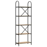 vidaXL Étagère chêne artisanal 60 x 30 x 183 cm Bois d'ingénierie