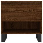 vidaXL Tables basses 2 Pièces chêne marron 50x46x50 cm bois d'ingénierie