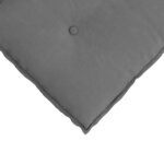 vidaXL Coussin de Dos Gris foncé 80 x 50 cm Tissu en microfibre