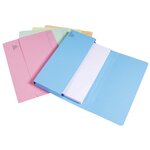 Paquet de 50 chemises à poche Nature Future carte jura 220g Bleu pastel EXACOMPTA