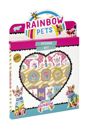 Rainbow pets-SET D’AUTOCOLLANTS-Totum