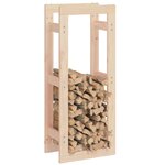 Vidaxl support pour bois de chauffage 41x25x100 cm bois de pin massif