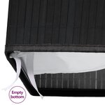 Vidaxl panier à linge avec une seule section bambou noir