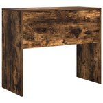 vidaXL Bureau d'écriture Chêne fumé Bois d'ingénierie 90 x 40 x 76 cm