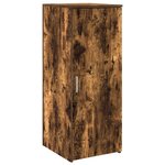 vidaXL Bureau de réception chêne fumé 135x50x103 5cm bois d'ingénierie