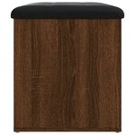 vidaXL Banc de rangement chêne marron 62x42x45 cm bois d'ingénierie