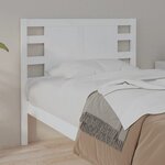 vidaXL Tête de lit Blanc 81x4x100 cm Bois massif de pin