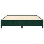 vidaXL Cadre de lit sans matelas vert foncé 160x200 cm velours