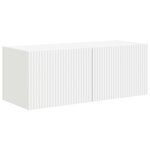 vidaXL Ensemble meuble TV 4 Pièces Blanc Bois d'ingénierie