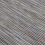 Vidaxl tapis à tissage plat d'extérieur 140x200 cm marron et bleu