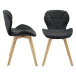 Lot de 6 chaises similicuir 81 x 57 x 49 cm noir 03_0006793