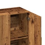 vidaXL Buffet vieux bois 90x34x80 cm bois d'ingénierie
