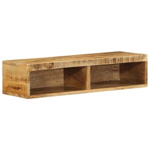 VidaXL Meuble TV mural 80x30x19 cm bois massif de manguier brut