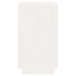vidaXL Armoire à vin Blanc 55 5x34x61 cm Bois de pin massif