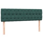 vidaXL Sommier à lattes de lit et matelas vert foncé 160x220cm velours