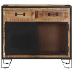 vidaXL Buffet 80x31x71 cm Bois de manguier massif brut