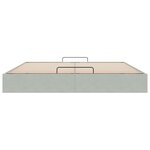 VidaXL Cadre de lit ottoman sans matelas gris clair 160x200 cm velours