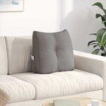 vidaXL Coussin de Dos Taupe 45 x 24 x 50 cm tissu