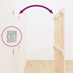vidaXL Tête de lit murale Blanc 95 5x3x110 cm Bois massif de pin