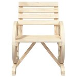 vidaXL Chaises de jardin lot de 2 58x58x78 5 cm bois de sapin massif