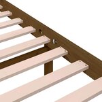 vidaXL Cadre de lit sans matelas marron miel bois massif 75x190 cm