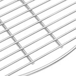 Grille de BBQ vidaXL Argent Ø57 cm en Acier Inoxydable