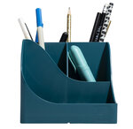 Pot À Crayons Pen Wave Neo Deco - Bleu Canard - X 4 - Exacompta