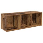 vidaXL Ensemble meuble TV 2 Pièces Bois Ancien 37 x 35 x 107cm