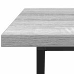 vidaXL Table basse Gris 100 x 50 x 40 cm Bois d'ingénierie et métal