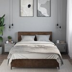 vidaXL Tables de chevet 2 Pièces sonoma gris 40x30x40 cm bois ingénierie