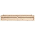 vidaXL Cadre de lit sans matelas avec tiroirs 100x200 cm