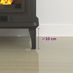 vidaXL Plaque de verre pour cheminée 100x60 cm