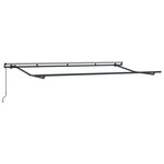 vidaXL Auvent Rétractable Marron et Anthracite