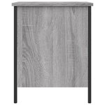 vidaXL Banc de rangement sonoma gris 40x42 5x50 cm bois d'ingénierie
