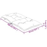 vidaXL Coussins de chaise de jardin à dossier bas lot de 4 turquoise