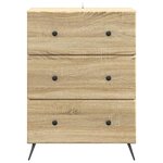 vidaXL Armoire à tiroirs Chêne Sonoma 66 x 34 5 x 90 cm