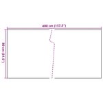 vidaXL Paravent de balcon blanc 400x80 cm résine tressée