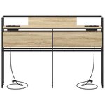 vidaXL Tête de lit de rangement Chêne sonoma 135 cm Bois d'ingénierie