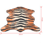 Vidaxl tapis profilé 150 x 220 cm impression de tigre