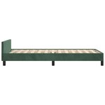 vidaXL Cadre de lit avec tête de lit Vert foncé 80x200 cm Velours