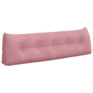 vidaXL Coussin de Dos Rose 160 x 24 x 50 cm Velours