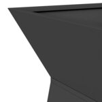 vidaXL Jardinière à pilier Noir 35 x 35 x 73 cm