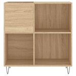 vidaXL Armoire à disques chêne sonoma 84 5x38x89 cm bois d'ingénierie