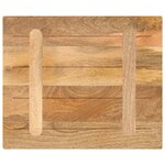 vidaXL Dessus de table 60x50x2 5 cm rectangulaire bois massif manguier