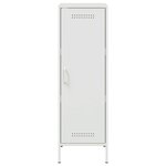 vidaXL Buffet haut blanc 36x39x113 cm acier