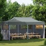 vidaXL Tente de fête 291 x 580 x 315 cm Anthracite Tissu Oxford